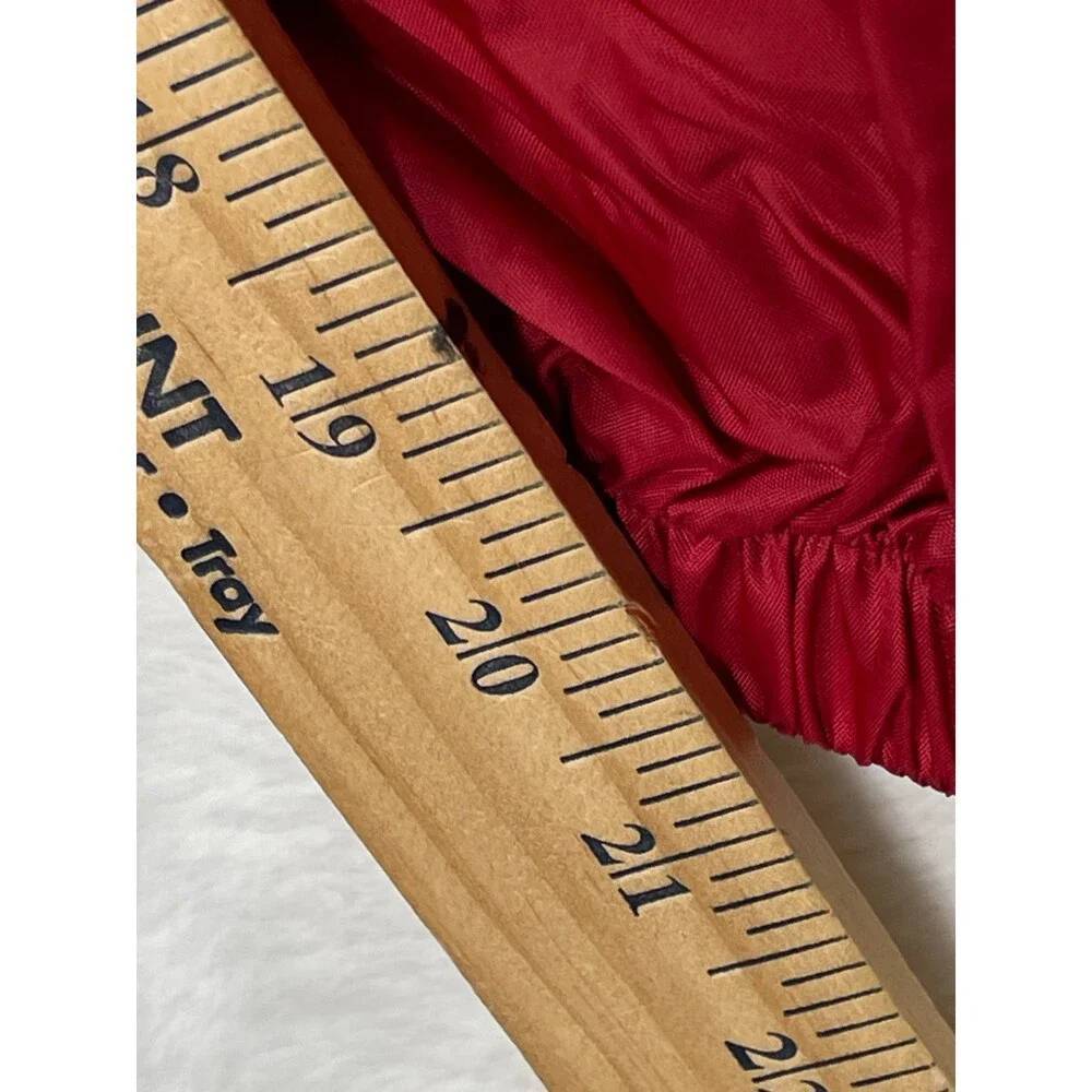 Vintage GAP Anorak Jacket Mens Large Red Nylon Pullover Pockets Rain Hoodie Y2K